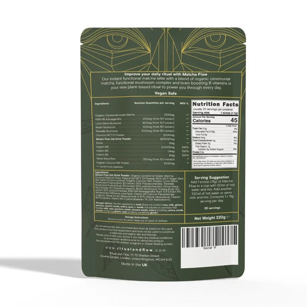 Matcha Flow Functional Latte RitualandFlow