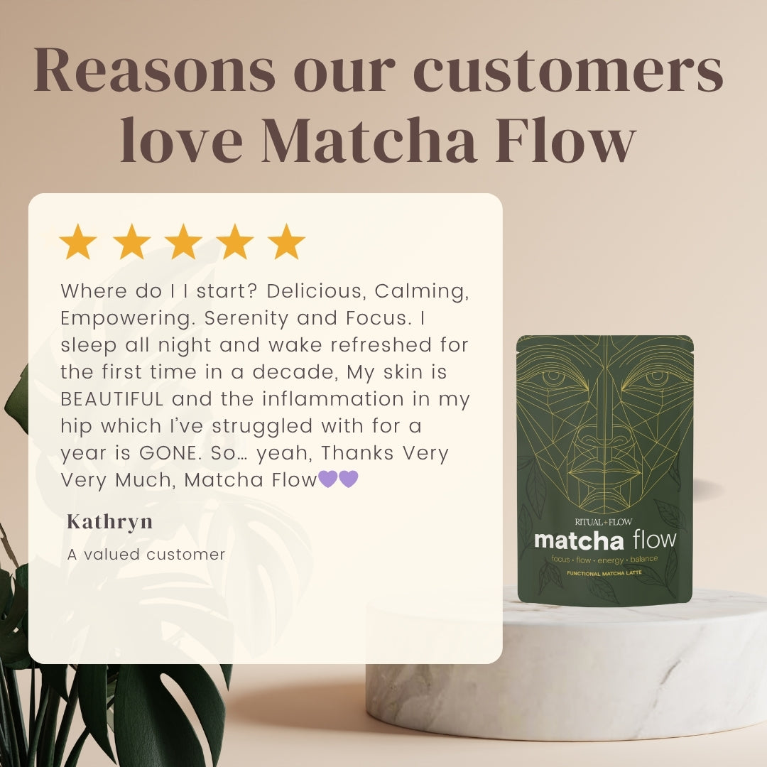 Matcha Flow Functional Latte