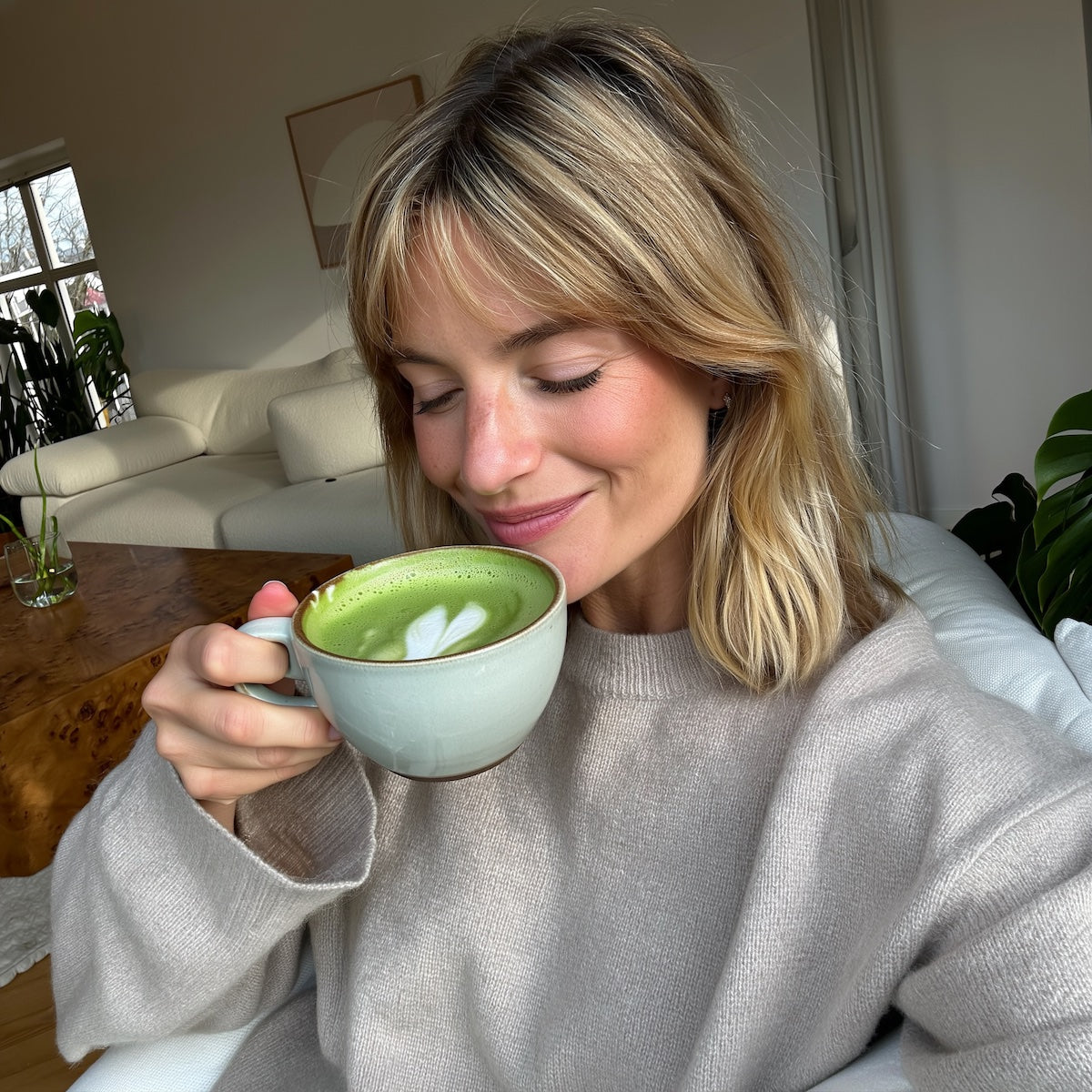 Matcha Flow Functional Latte